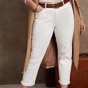 GIRLFRIEND JEANS BANANA REPUBLIC - WHITE